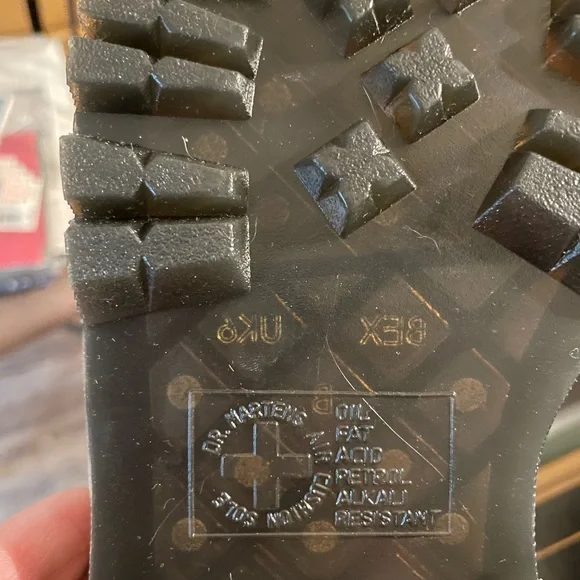 Dr. Martens Women's Glitter Loafers - Black and Silver - Picture 5 of 6